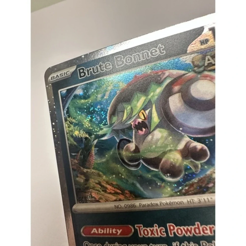 Pokemon Card Brute Bonnet 123/182 3 FART‎ SWIRLS TRIPLE 🌀 Holo Cosmos Rare NM